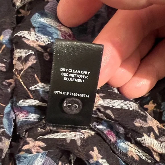 Rebecca Taylor Solstice Floral Pullover Silk Blouse, size 2 / Small - Picture 10 of 15